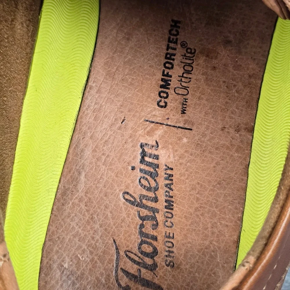 Florsheim Oxford Mens Brown Cap Toe Comfortech Ortholite Dress Shoes